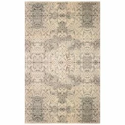 Buy 🤩 Miranda Haus Modern Oriental Damask Polypropylene Indoor Area Rug Black 👏 -Miranda Haus Shop unnamed file 380