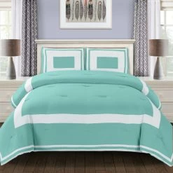 Best deal ⌛ Miranda Haus Grammercy All Season Down Alternative Comforter Set Light Blue 🔥 -Miranda Haus Shop unnamed file 3853