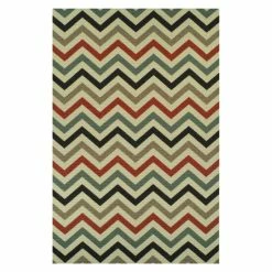 Best Sale 🛒 Miranda Haus Chevron Modern Indoor/Outdoor Area Rug Collection Ivory ⭐ -Miranda Haus Shop unnamed file 3868