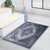 Promo 👍 Miranda Haus Altamira Printed Non-Slip Indoor Area Rug Navy Blue ⌛ -Miranda Haus Shop unnamed file 387
