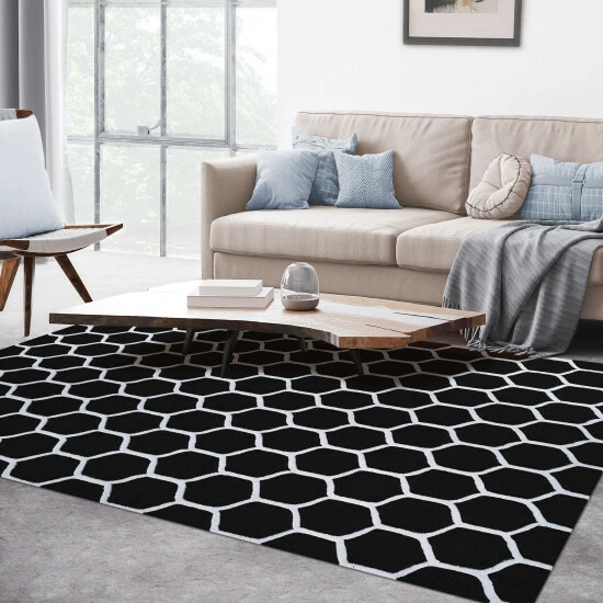 New β¨ Miranda Haus Collection Hand Tufted Honeycomb Wool Rug (5'x8') (India) - 5' X 8' Teal/ivory π₯° 3 New β¨ Miranda Haus Collection Hand Tufted Honeycomb Wool Rug (5'x8') (India) - 5' X 8' Teal/ivory π₯°