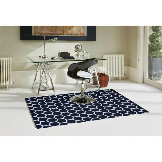 New β¨ Miranda Haus Collection Hand Tufted Honeycomb Wool Rug (5'x8') (India) - 5' X 8' Teal/ivory π₯° 7 New β¨ Miranda Haus Collection Hand Tufted Honeycomb Wool Rug (5'x8') (India) - 5' X 8' Teal/ivory π₯° - Image 5