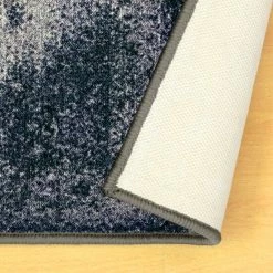 Promo 👍 Miranda Haus Altamira Printed Non-Slip Indoor Area Rug Navy Blue ⌛ -Miranda Haus Shop unnamed file 393