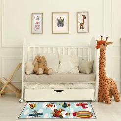 Outlet 🎉 Miranda Haus Non-Slip Marfleet Kids' Washable Indoor Area Rug ❤️ -Miranda Haus Shop unnamed file 3940