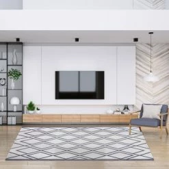 Cheap 🔔 Miranda Haus Modern Diamond Lattice Indoor/ Outdoor Area Rug Grey 😍 -Miranda Haus Shop unnamed file 3953