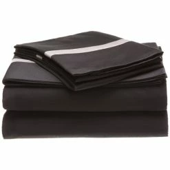 Outlet 👏 Miranda Haus 300 Thread Count Cotton Solid Hotel Border Bed Sheet Honey/mocha 😍 -Miranda Haus Shop unnamed file 3982