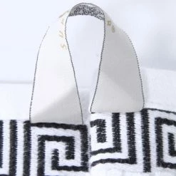 Best Pirce 👍 Miranda Haus Cotton Soft And Quick Drying 8 Piece Bathroom Towel Set - 8 PC Ivory-navy 🔥 -Miranda Haus Shop unnamed file 4080