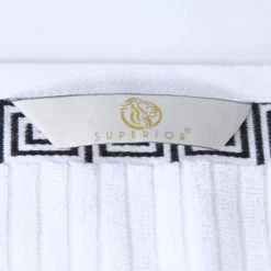 Best Pirce 👍 Miranda Haus Cotton Soft And Quick Drying 8 Piece Bathroom Towel Set - 8 PC Ivory-navy 🔥 -Miranda Haus Shop unnamed file 4081