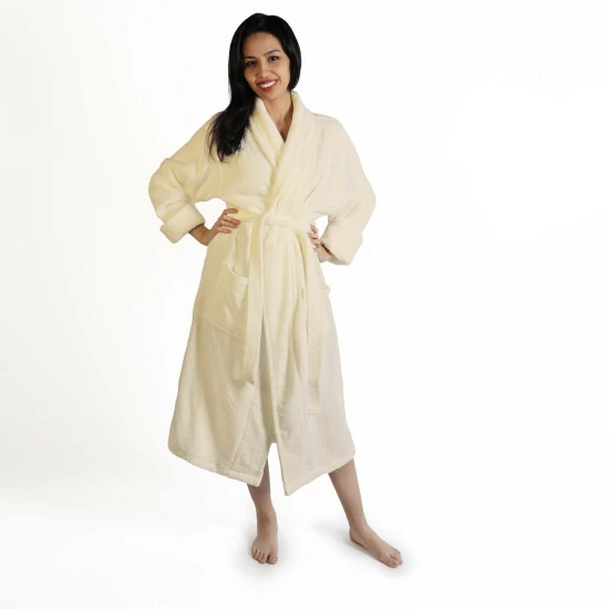 Hot Sale π Miranda Haus π© Women's Turkish Cotton Ultra-Soft Absorbent Long Bathrobe Grey π 7 Hot Sale π Miranda Haus π© Women's Turkish Cotton Ultra-Soft Absorbent Long Bathrobe Grey π - Image 5