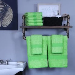Brand new ⭐ Miranda Haus 2 Piece Bath Towel And 6 Piece Hand Towel Set, Rayon From Bamboo And Cotton White 🛒 -Miranda Haus Shop unnamed file 4098