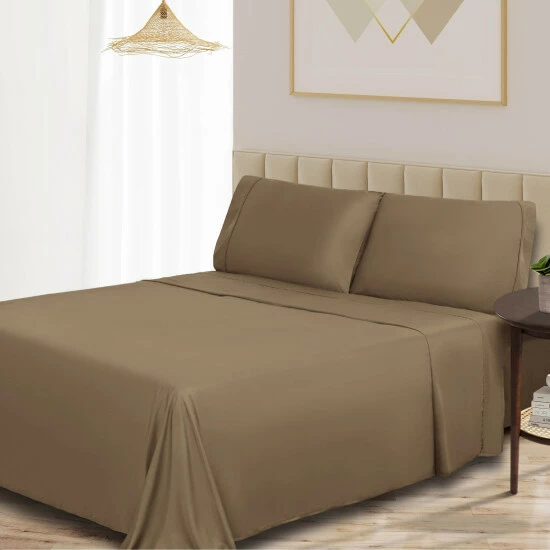 Best Pirce ๐งจ Miranda Haus 300-Thread Count Rayon From Bamboo Solid Bed Sheet Set Smoke Blue ๐ 4 Best Pirce ๐งจ Miranda Haus 300-Thread Count Rayon From Bamboo Solid Bed Sheet Set Smoke Blue ๐ - Image 2