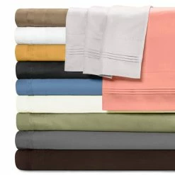 New 👍 Miranda Haus Superior Egyptian Cotton 1500 Thread Count Pillowcase Set Platinum 😍