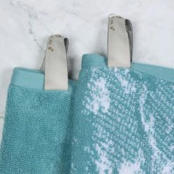Best Pirce ❤️ Miranda Haus Cotton Quick-Drying 8-Piece Solid And Marble Towel Set - 8 PC Set Teal 👍 -Miranda Haus Shop unnamed file 4152