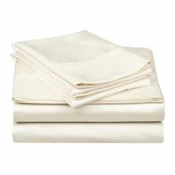Buy ⭐ Miranda Haus Solid Deep Pocket 300-Thread Count Cotton Sheets Ivory 🎉 -Miranda Haus Shop unnamed file 4159