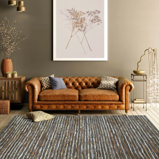 New π Miranda Haus Enisle Hand-woven Leather And Cotton Area Rug Steel Blue β¨ 3 New π Miranda Haus Enisle Hand-woven Leather And Cotton Area Rug Steel Blue β¨