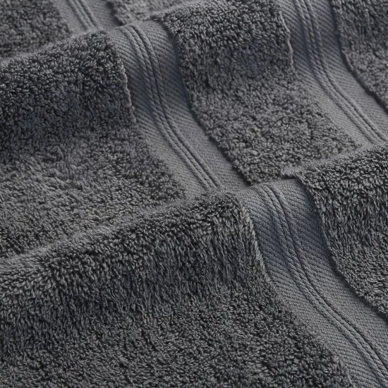 Best Sale π₯° Miranda Haus Smart Dry 4 Piece Premium Plush Highly-Absorbent Cotton Bath Towel Set Grey π 8 Best Sale π₯° Miranda Haus Smart Dry 4 Piece Premium Plush Highly-Absorbent Cotton Bath Towel Set Grey π - Image 6