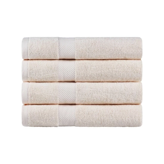 Best Pirce π Miranda Haus Luxury Solid Highly Absorbent Egyptian Cotton 4 Piece Bath Towel Set White β€οΈ 5 Best Pirce π Miranda Haus Luxury Solid Highly Absorbent Egyptian Cotton 4 Piece Bath Towel Set White β€οΈ - Image 3