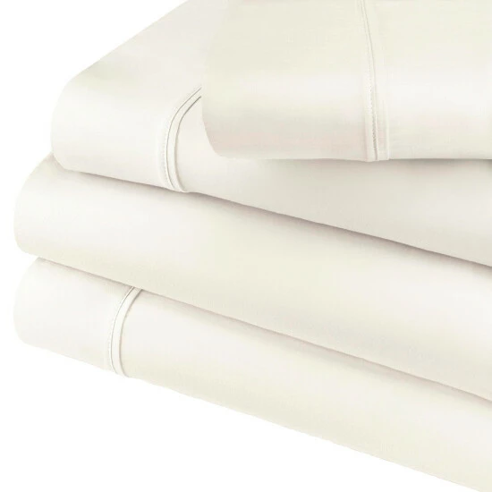 Coupon β¨ Miranda Haus Cotton Blend 600 Thread Count Solid Deep Pocket 4 Piece Bed Sheet Set Ivory π 9 Coupon β¨ Miranda Haus Cotton Blend 600 Thread Count Solid Deep Pocket 4 Piece Bed Sheet Set Ivory π - Image 7
