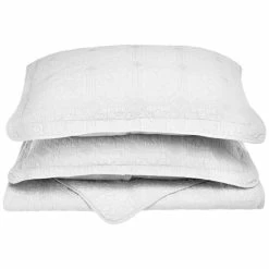 Best Sale 🥰 Miranda Haus Carrollton Floral Checkered Cotton Quilt Set Taupe 👍 -Miranda Haus Shop unnamed file 4234