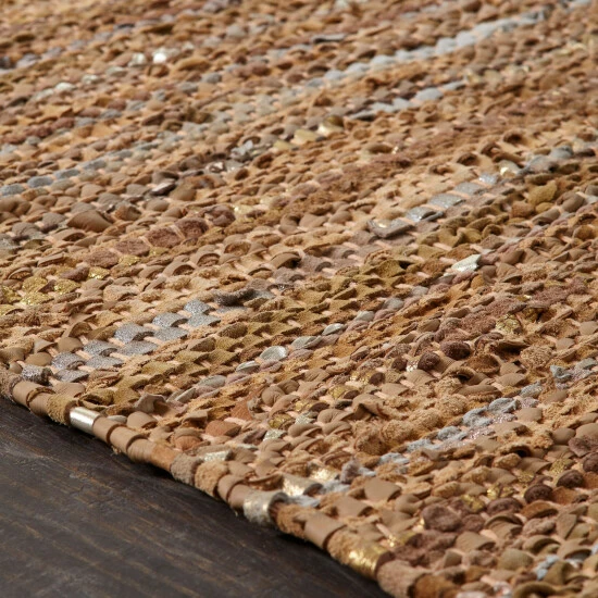 New π Miranda Haus Enisle Hand-woven Leather And Cotton Area Rug Steel Blue β¨ 8 New π Miranda Haus Enisle Hand-woven Leather And Cotton Area Rug Steel Blue β¨ - Image 6