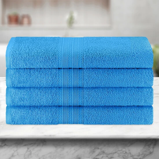 Discount β€οΈ Miranda Haus Eco Friendly Cotton Soft And Absorbent Bath Towel (set Of 4) Aster Blue π 8 Discount β€οΈ Miranda Haus Eco Friendly Cotton Soft And Absorbent Bath Towel (set Of 4) Aster Blue π - Image 6