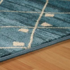 Outlet 👍 Miranda Haus Jarvis Modern Geometric Diamonds Area Rug Collection Blue 🔥 -Miranda Haus Shop unnamed file 429