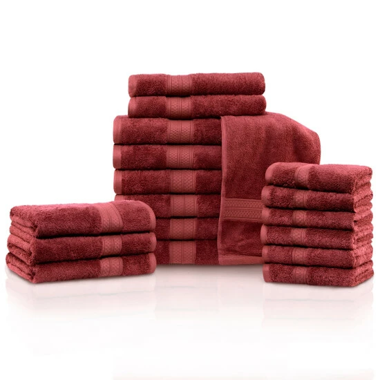 Budget 💯 Miranda Haus 18-pc. Rayon From Bamboo And Cotton Towel Set Salmon ⭐ 5 Budget 💯 Miranda Haus 18-pc. Rayon From Bamboo And Cotton Towel Set Salmon ⭐ - Image 3