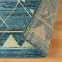 Outlet 👍 Miranda Haus Jarvis Modern Geometric Diamonds Area Rug Collection Blue 🔥 -Miranda Haus Shop unnamed file 430