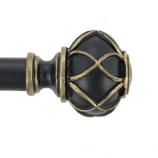 Promo π₯° Miranda Haus Obelisk Black/Gold Iron And Resin Expandable Curtain Rod π 3 Promo π₯° Miranda Haus Obelisk Black/Gold Iron And Resin Expandable Curtain Rod π - Image 2