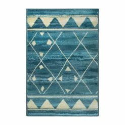 Outlet 👍 Miranda Haus Jarvis Modern Geometric Diamonds Area Rug Collection Blue 🔥 -Miranda Haus Shop unnamed file 431
