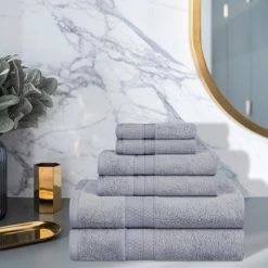 Deals 🤩 Miranda Haus Rayon From Bamboo And Cotton 6-piece Towel Set White 😍 -Miranda Haus Shop unnamed file 4317