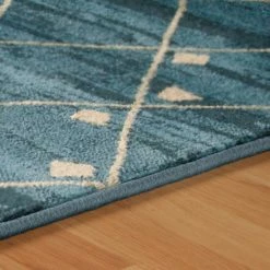 Outlet 👍 Miranda Haus Jarvis Modern Geometric Diamonds Area Rug Collection Blue 🔥 -Miranda Haus Shop unnamed file 432