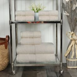 Best Sale ⭐ Miranda Haus Long Staple Cotton 8-Piece Ultra-Plush Solid Towel Set Grey ⭐ -Miranda Haus Shop unnamed file 4331