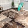 Hot Sale 🌟 Miranda Haus Kelilah Non-Slip Floral Patchwork Foldable Washable Area Rug Chocolate 🛒 -Miranda Haus Shop unnamed file 435