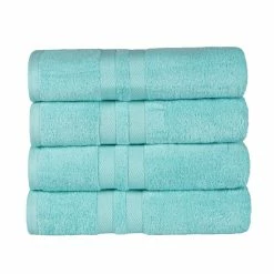 Top 10 ⭐ Miranda Haus 100% Ultra Soft Cotton 4-Piece Highly Absorbent Medium Weight Solid Bath Towel Set Cyan 👍 -Miranda Haus Shop unnamed file 4363