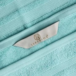 Top 10 ⭐ Miranda Haus 100% Ultra Soft Cotton 4-Piece Highly Absorbent Medium Weight Solid Bath Towel Set Cyan 👍 -Miranda Haus Shop unnamed file 4364
