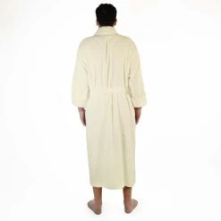 Outlet 🌟 Miranda Haus Men's Turkish Cotton Ultra-Soft Absorbent Long Bathrobe Cream 🎁 -Miranda Haus Shop unnamed file 4406