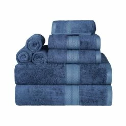 Wholesale 🌟 Miranda Haus 8 Piece Bath Towel Set, Rayon From Bamboo And Cotton Royal Blue 😍 -Miranda Haus Shop unnamed file 4511