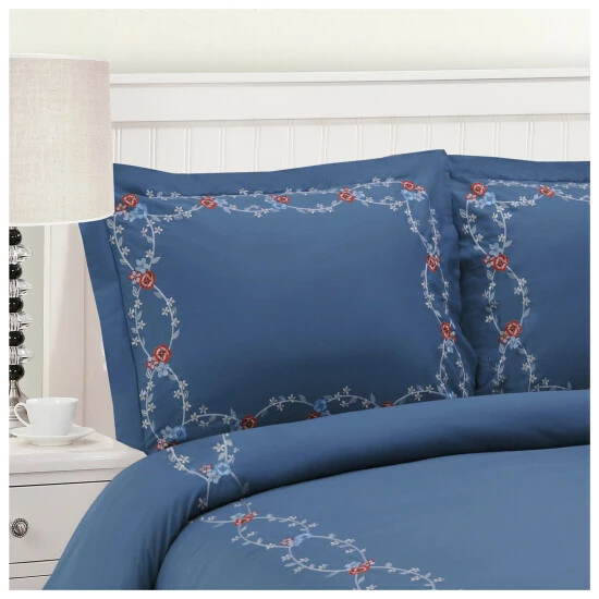 Hot Sale β€οΈ Cotton Traditional Floral Embroidery Duvet Cover Set By Miranda Haus π 7 Hot Sale β€οΈ Cotton Traditional Floral Embroidery Duvet Cover Set By Miranda Haus π - Image 5