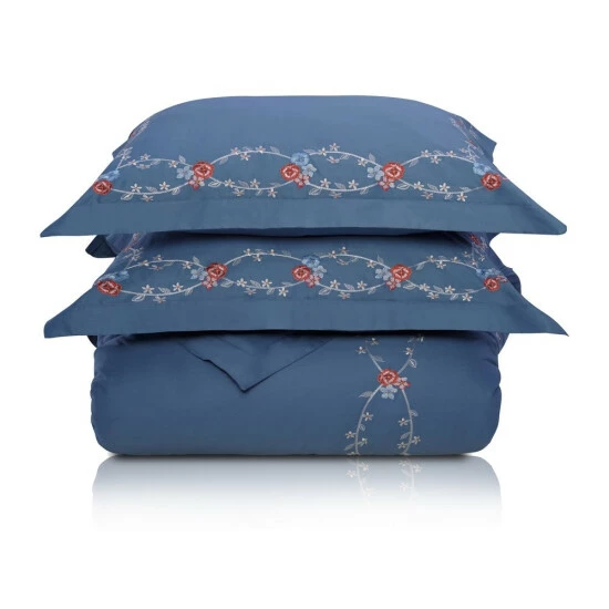 Hot Sale β€οΈ Cotton Traditional Floral Embroidery Duvet Cover Set By Miranda Haus π 8 Hot Sale β€οΈ Cotton Traditional Floral Embroidery Duvet Cover Set By Miranda Haus π - Image 6
