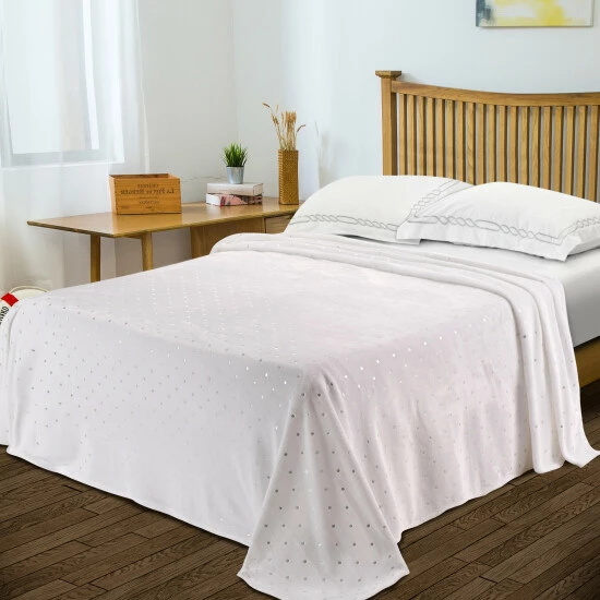 Flash Sale β¨ Miranda Haus Windom Metallic Polka Dot Print Fleece Blanket Sepia π― 5 Flash Sale β¨ Miranda Haus Windom Metallic Polka Dot Print Fleece Blanket Sepia π― - Image 3