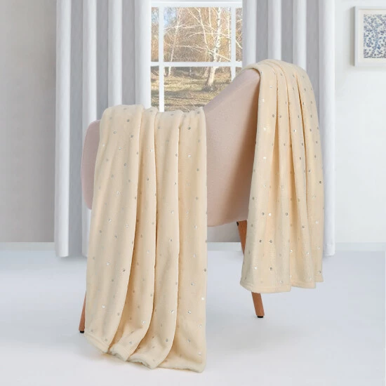 Flash Sale β¨ Miranda Haus Windom Metallic Polka Dot Print Fleece Blanket Sepia π― 8 Flash Sale β¨ Miranda Haus Windom Metallic Polka Dot Print Fleece Blanket Sepia π― - Image 6