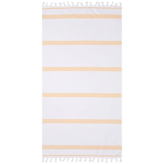 Best deal β Miranda Haus Kai Stripe Fouta Beach Towel With Tassels - 35" X 68" Yellow π 4 Best deal β Miranda Haus Kai Stripe Fouta Beach Towel With Tassels - 35" X 68" Yellow π - Image 2