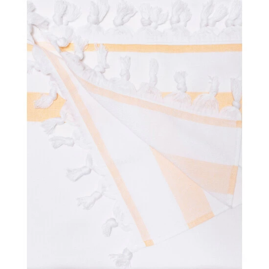 Best deal β Miranda Haus Kai Stripe Fouta Beach Towel With Tassels - 35" X 68" Yellow π 9 Best deal β Miranda Haus Kai Stripe Fouta Beach Towel With Tassels - 35" X 68" Yellow π - Image 7