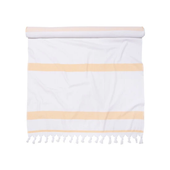 Best deal β Miranda Haus Kai Stripe Fouta Beach Towel With Tassels - 35" X 68" Yellow π 10 Best deal β Miranda Haus Kai Stripe Fouta Beach Towel With Tassels - 35" X 68" Yellow π - Image 8