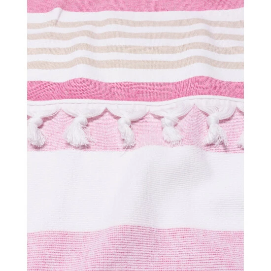 Flash Sale β€οΈ Miranda Haus Bahari Stripe Fouta Beach Towel With Tassels - 35" X 68" Dusky Blue π 8 Flash Sale β€οΈ Miranda Haus Bahari Stripe Fouta Beach Towel With Tassels - 35" X 68" Dusky Blue π - Image 6