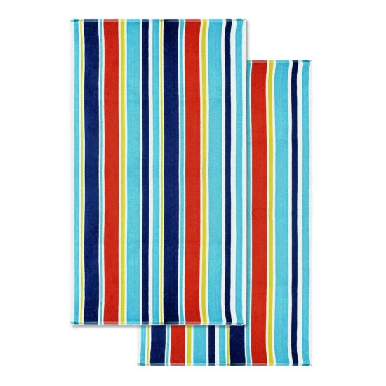 Cheapest π Miranda Haus Cotton Oceana Stripe Oversized Beach Towel (Set Of 2) - 34" Wide X 64" Long π 3 Cheapest π Miranda Haus Cotton Oceana Stripe Oversized Beach Towel (Set Of 2) - 34" Wide X 64" Long π