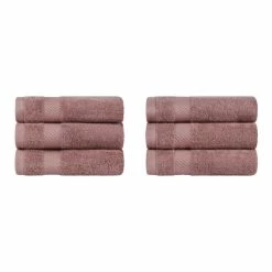 Brand new 🌟 Miranda Haus Luxury Solid Highly Absorbent Egyptian Cotton 6 Piece Hand Towel Set Sandy Rose 🔥 -Miranda Haus Shop unnamed file 4672