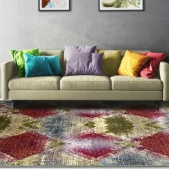Cheap 🤩 Miranda Haus Daelyn Printed Non-Slip Washable Indoor Area Rug Grey 👍 -Miranda Haus Shop unnamed file 477