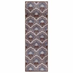 Buy 😀 Miranda Haus Redondo Printed Non-Slip Washable Indoor Area Rug Grey 👍 -Miranda Haus Shop unnamed file 486